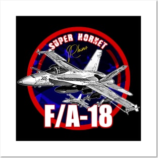 f18 hornet us air force fighterjet Posters and Art